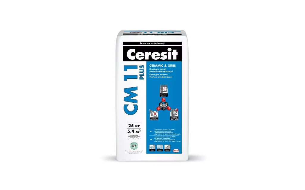 Клей для плитки Ceresit CM 11 Plus (25 кг)