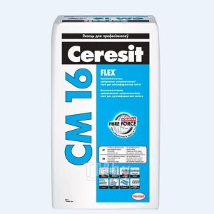 Клей для плитки повышенной фиксации Ceresit CM 16 Flex (25 кг)